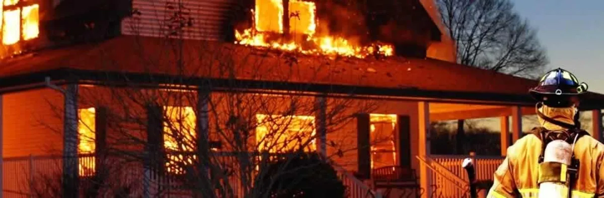 fire damage repair emergency response at a residential property affected by an active house fire in Columbus, OH